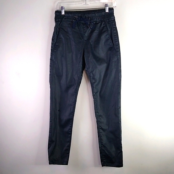 BEVY FLOG Pants - Bevy Flog - Blue/Black Elastic Waist Pant - Size 25